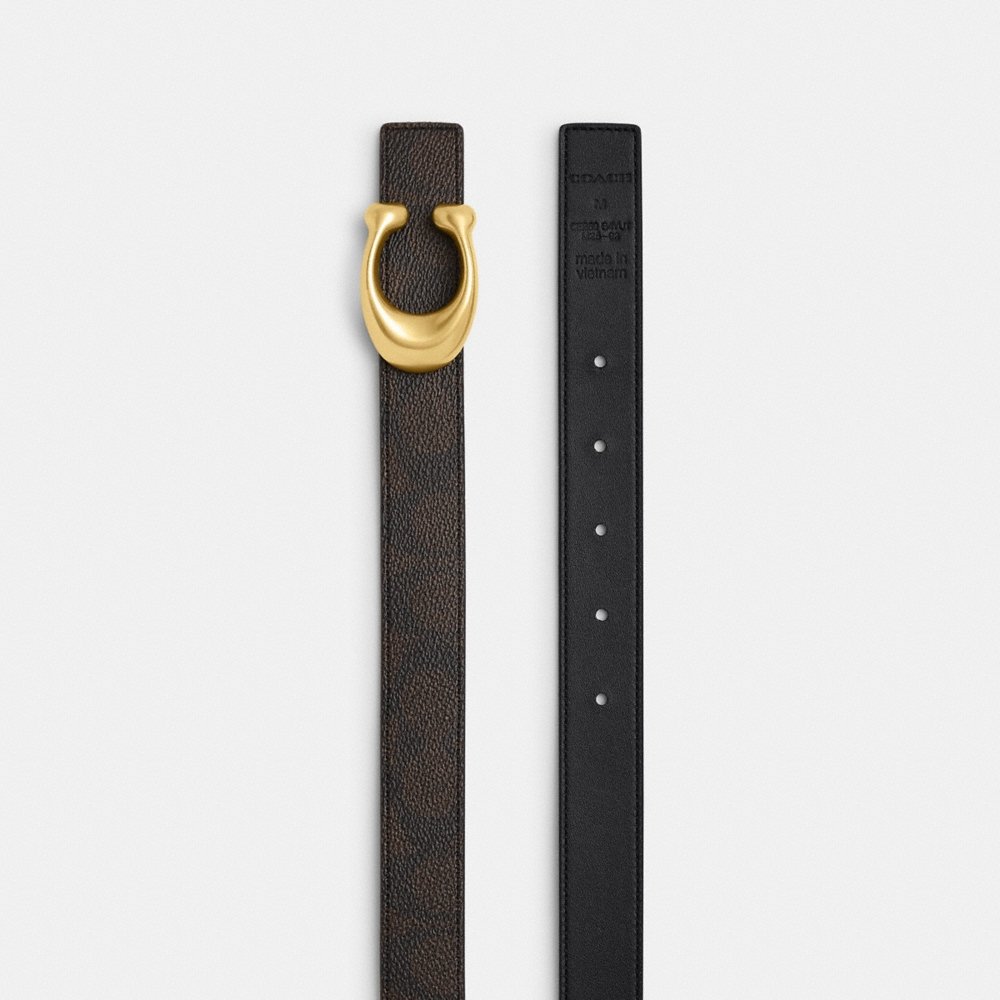 Coach Outlet Sculpted C Buckle Reversible Belt, 25MM - Preorder