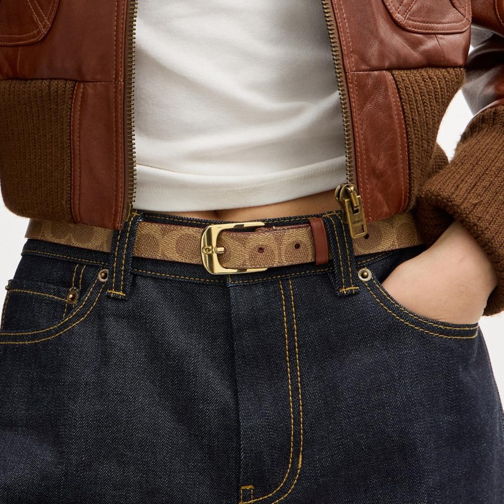 Coach Outlet C Harness Buckle Belt, 25MM - Preorder