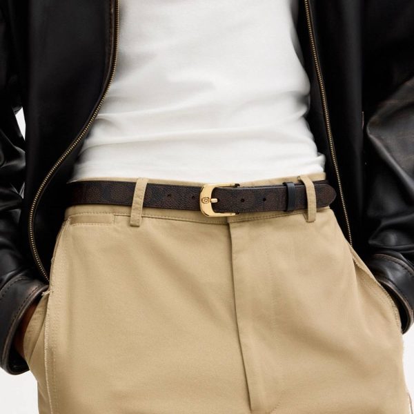 Coach Outlet C Harness Buckle Belt, 25MM - Preorder