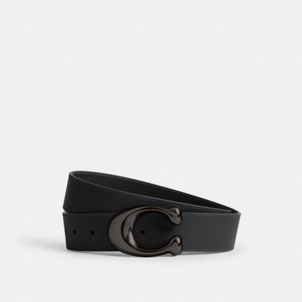 Coach Outlet Sculpted C Buckle Reversible Belt, 38MM - Preorder