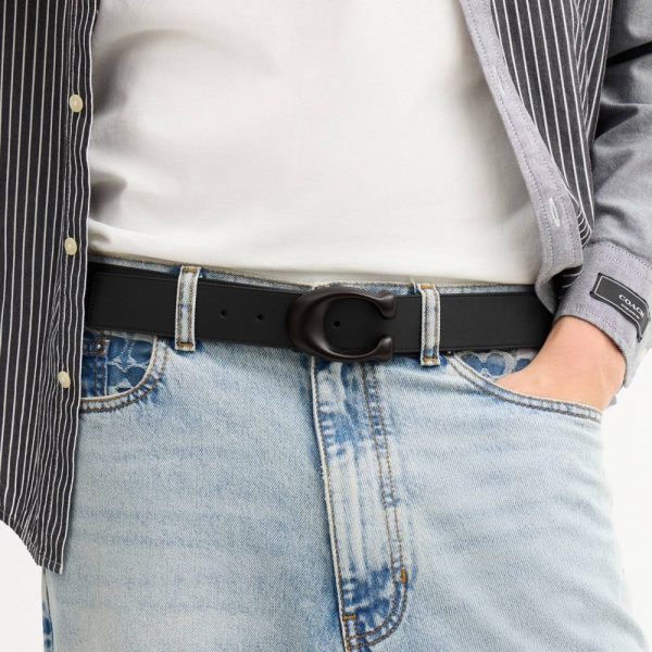 Coach Outlet Sculpted C Buckle Reversible Belt, 38MM - Preorder