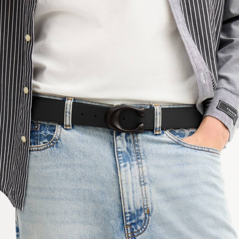 Coach Outlet Sculpted C Buckle Reversible Belt, 38MM - Preorder