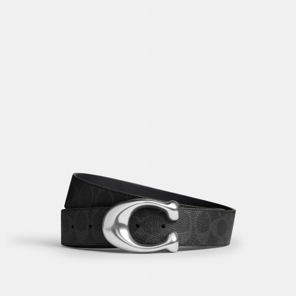 Coach Sculpted C Buckle Reversible Belt, 38MM - Preorder