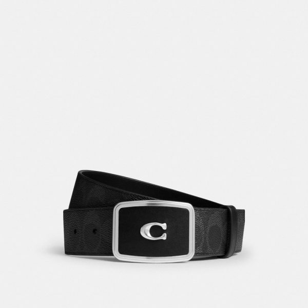 Coach Signature Plaque Buckle Belt, 38MM - Preorder