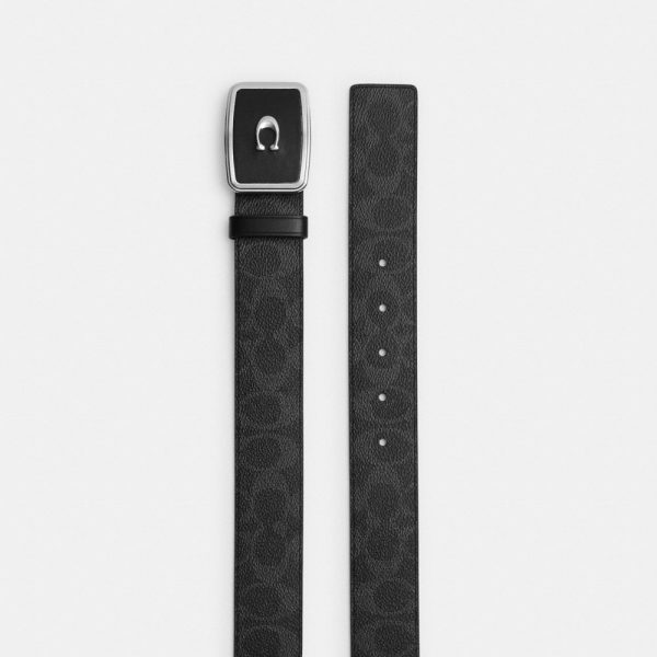 Coach Signature Plaque Buckle Belt, 38MM - Preorder