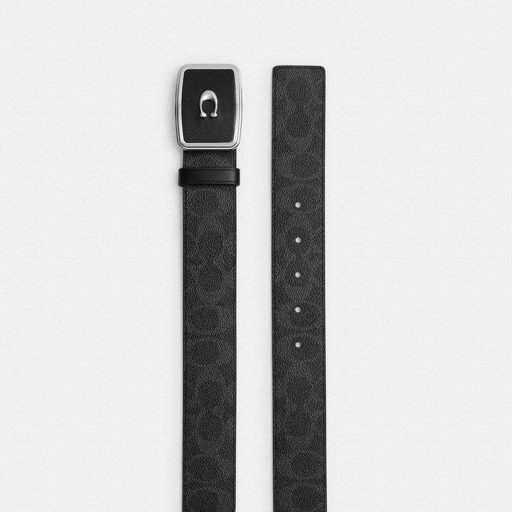 Coach Signature Plaque Buckle Belt, 38MM - Preorder