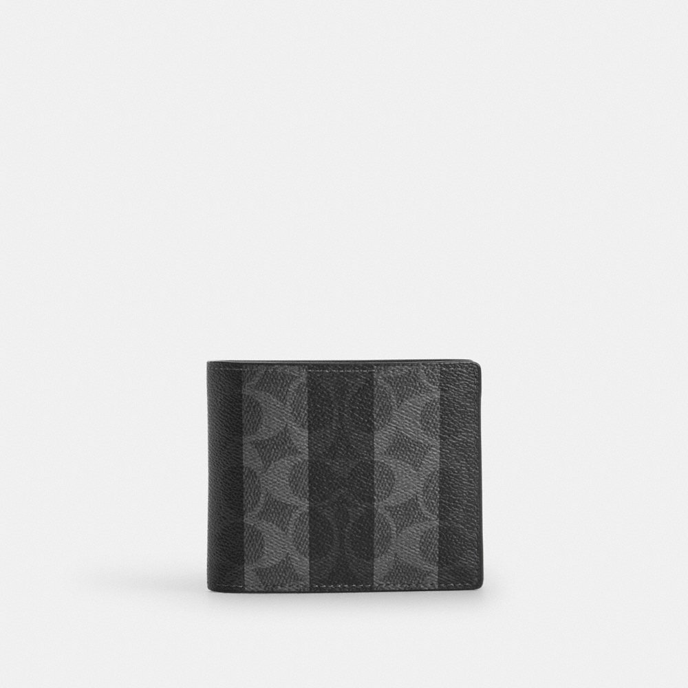 Coach Outlet 3-In-1 Wallet In Signature Canvas With Stripes - Preorder