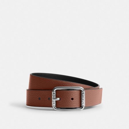 Coach Double Roller Buckle Belt, 35MM - Preorder — Redwood