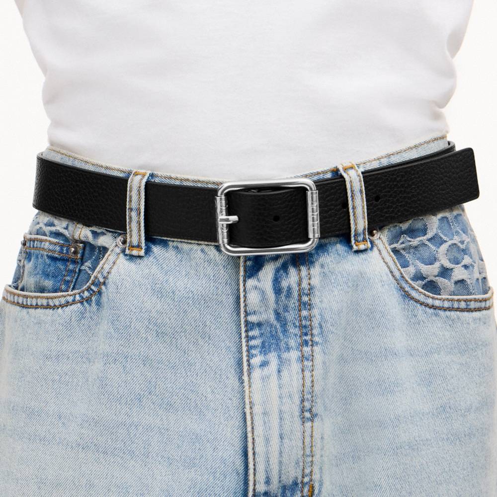 Coach Double Roller Buckle Belt, 35MM - Preorder