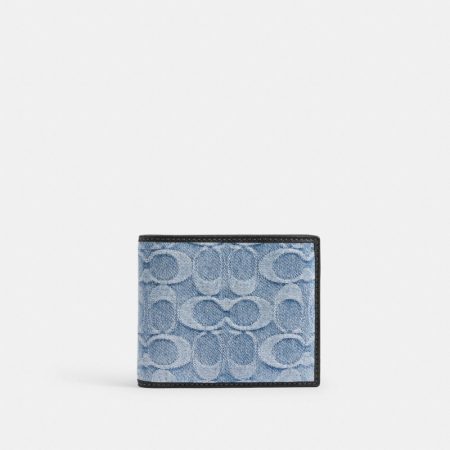 Coach Outlet 3-In-1 Wallet In Loved Signature Denim - Preorder — Light Indigo