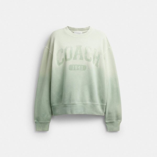 Coach Outlet Ombré Sporty Crewneck Sweatshirt In Organic Cotton - Preorder