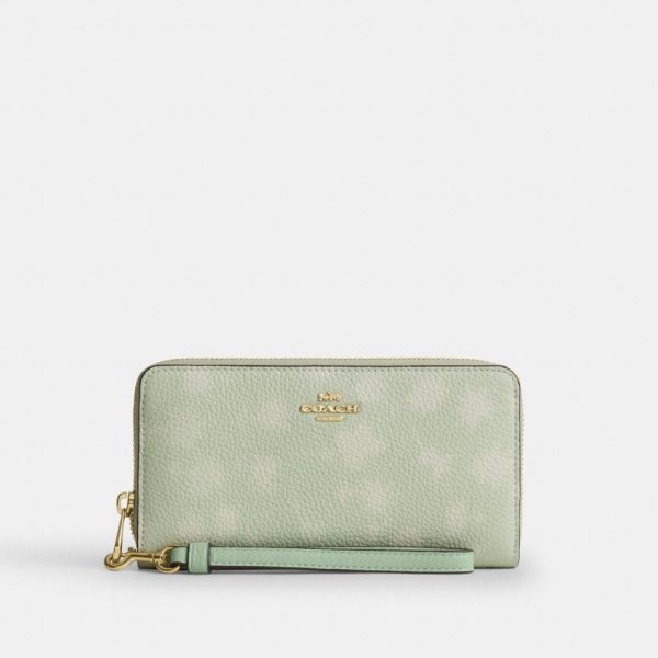 Coach Outlet Long Zip Around Wallet With Floral Print - Preorder
