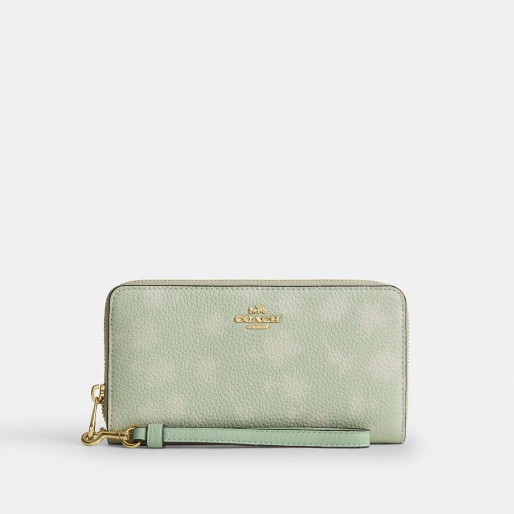 Coach Outlet Long Zip Around Wallet With Floral Print - Preorder