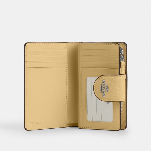 Coach Outlet Medium Corner Zip Wallet With Floral Print - Preorder