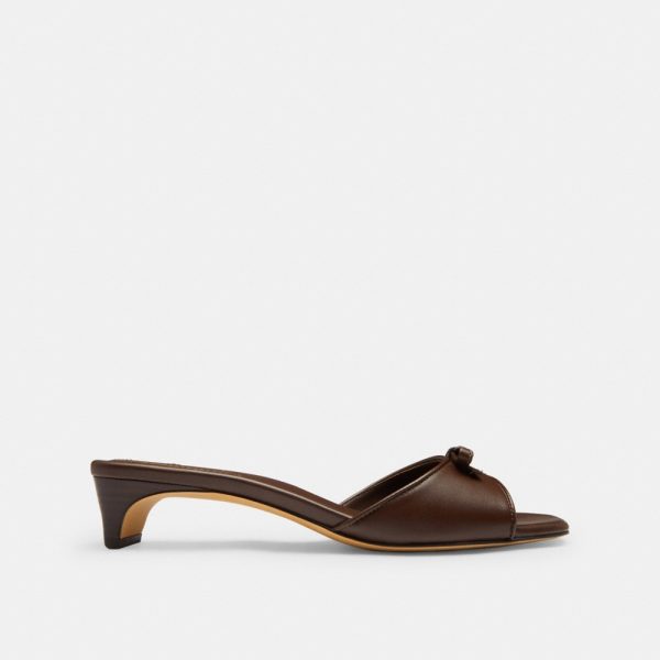 Coach Outlet Bow Kitten Heel Sandal - Preorder