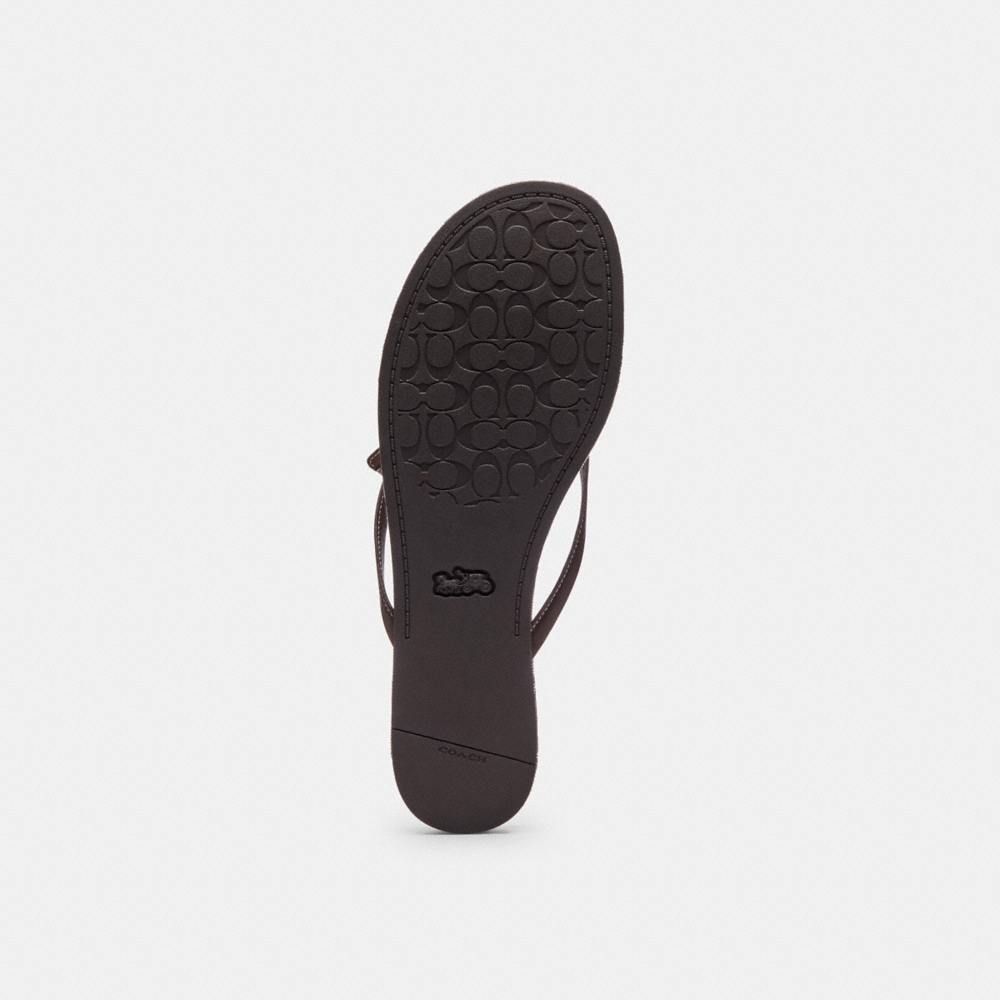 Coach Outlet Bow Flip Flop In Signature Jacquard - Preorder