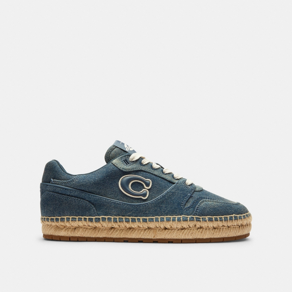 Coach Outlet Soho Espadrille Sneaker In Loved Denim - Preorder - Image 2