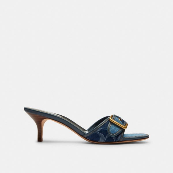 Coach Outlet Margot Sandal With Signature Denim Patchwork - Preorder