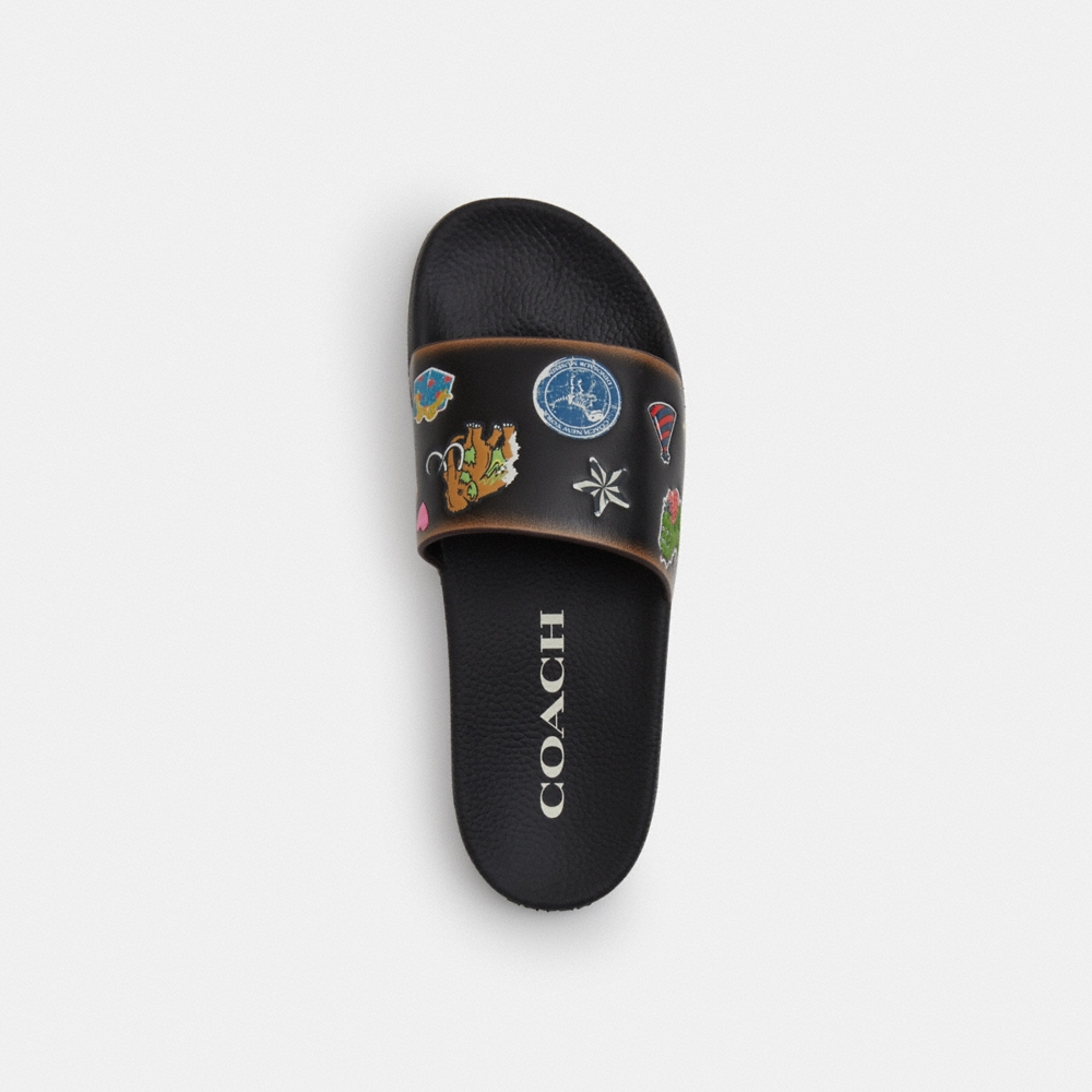 Coach Outlet Rexy 10th Birthday Udele Slide With Sticker Print - Preorder