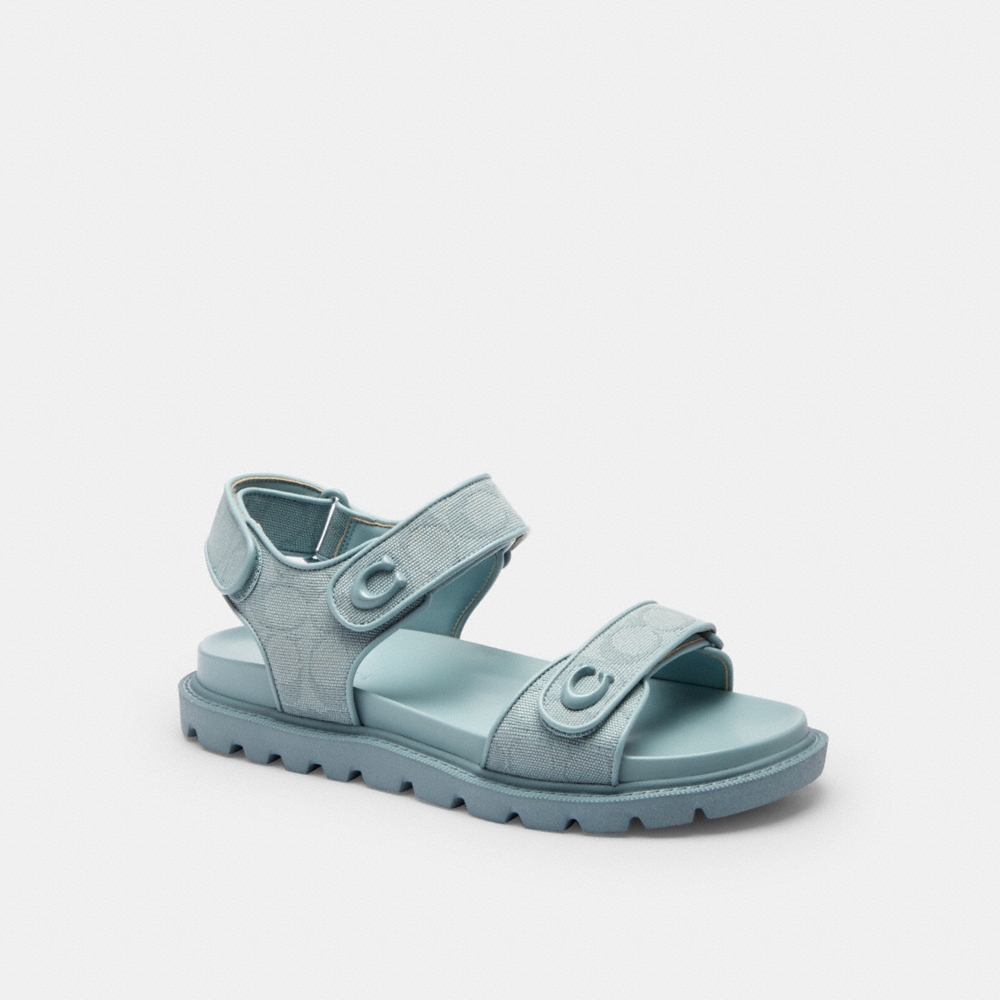 Coach Outlet Brynn Sandal In Signature Canvas - Preorder