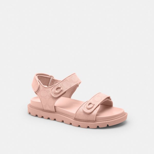 Coach Outlet Brynn Sandal In Signature Canvas - Preorder