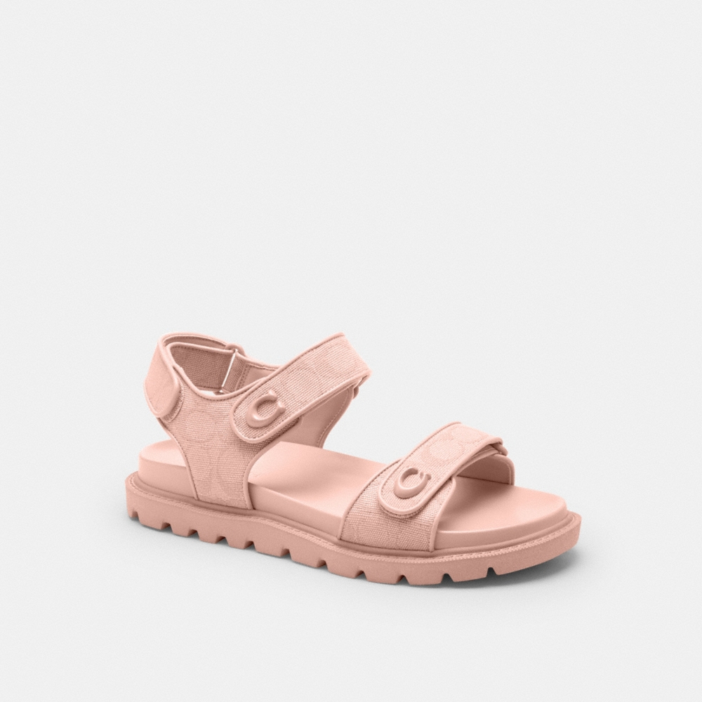 Coach Outlet Brynn Sandal In Signature Canvas - Preorder