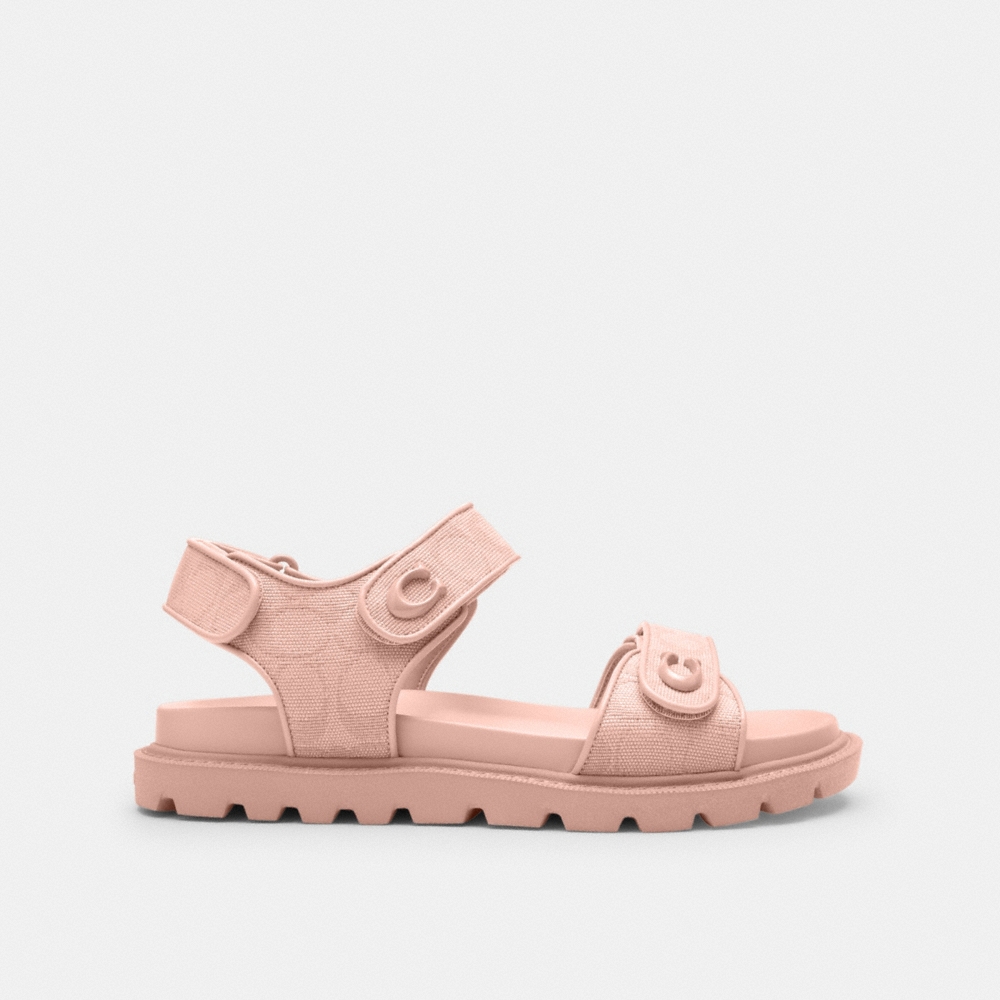 Coach Outlet Brynn Sandal In Signature Canvas - Preorder