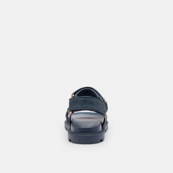 Coach Outlet Brynn Sandal In Loved Denim - Preorder