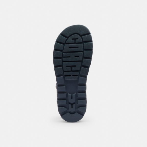 Coach Outlet Brynn Sandal In Loved Denim - Preorder