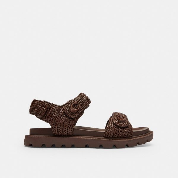 Coach Outlet Brynn Raffia Sandal - Preorder