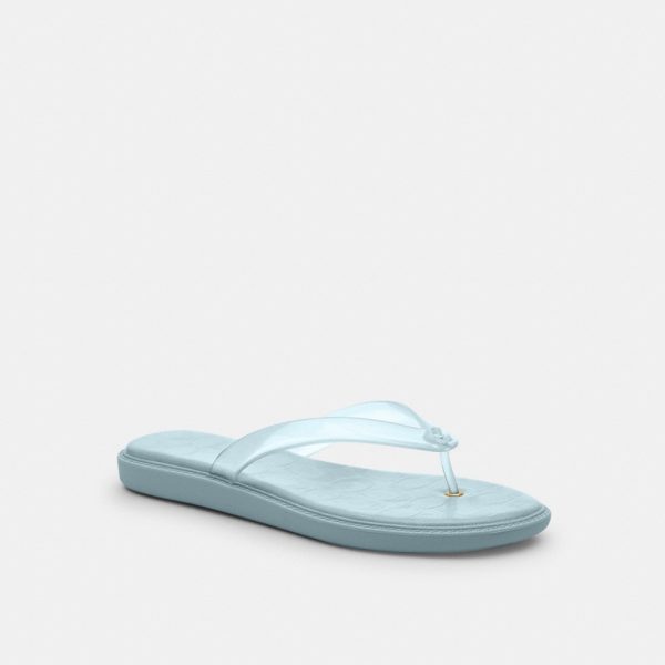 Coach Outlet Jelly Flip Flop In Signature - Preorder
