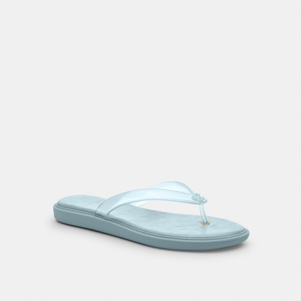 Coach Outlet Jelly Flip Flop In Signature - Preorder