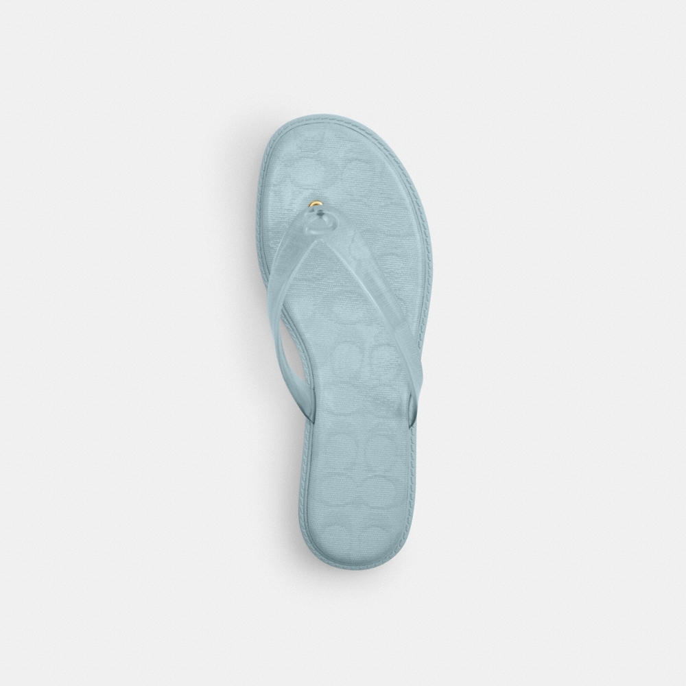 Coach Outlet Jelly Flip Flop In Signature - Preorder