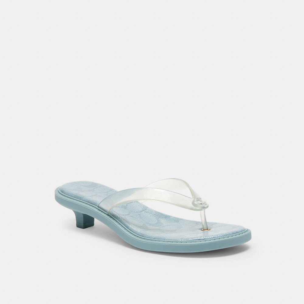 Coach Outlet Jelly Thong Sandal In Signature - Preorder