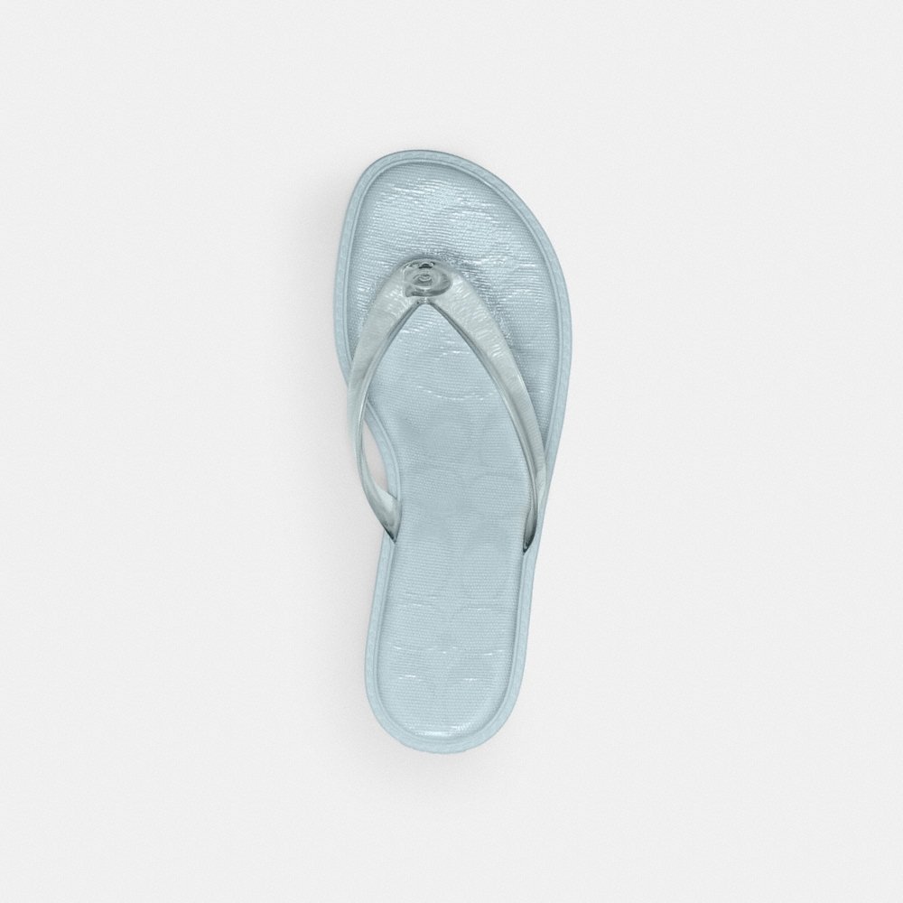 Coach Outlet Jelly Thong Sandal In Signature - Preorder