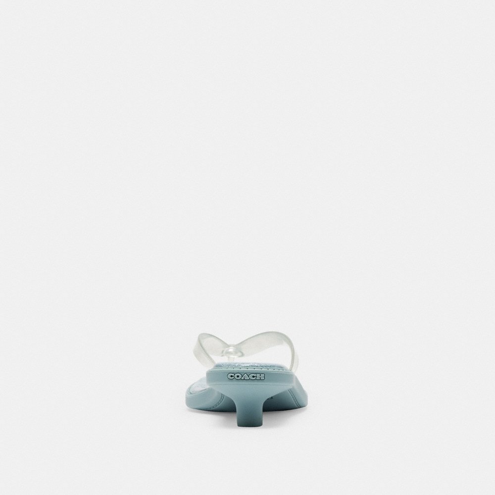 Coach Outlet Jelly Thong Sandal In Signature - Preorder