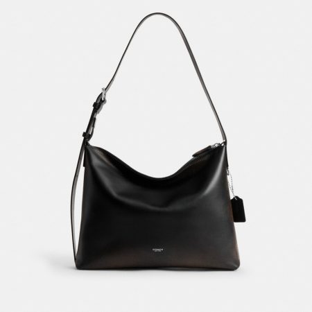 Coach Outlet Mott Messenger Bag 38 In Loved Leather - Preorder — Black/Light Tan