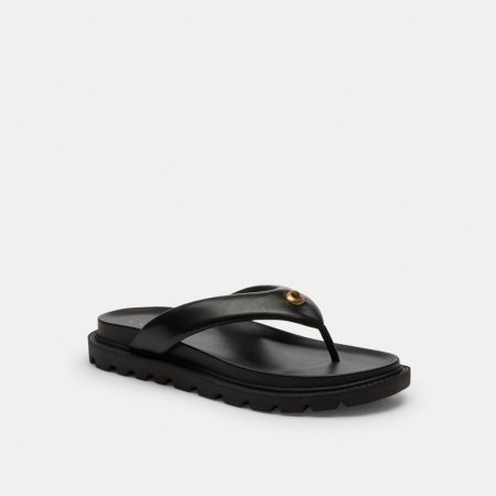 Coach Outlet Brynn Thong Sandal - Preorder — Black
