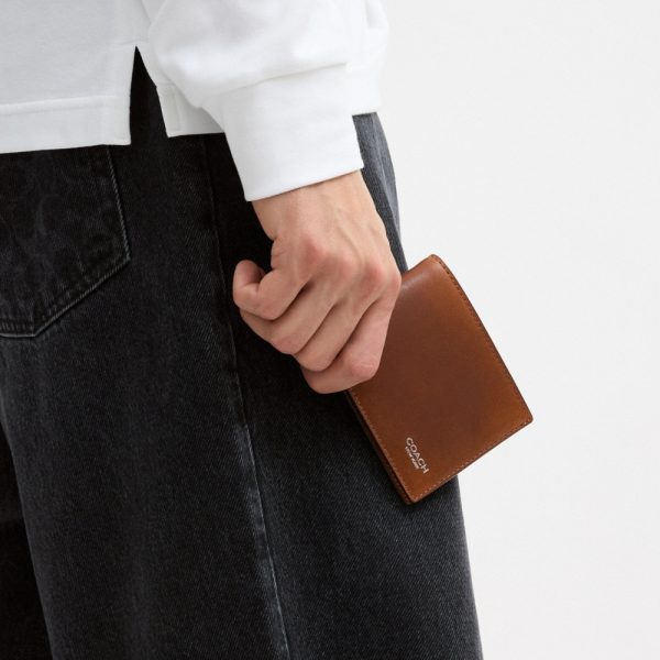 Coach Slim Billfold Wallet In Loved Leather - Preorder