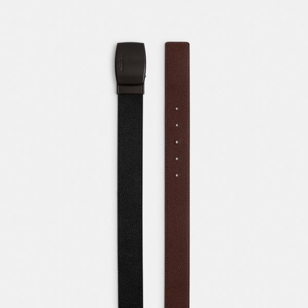 Coach Boxed Plaque And Harness Buckle Cut-To-Size Reversible Belt, 38MM - Preorder