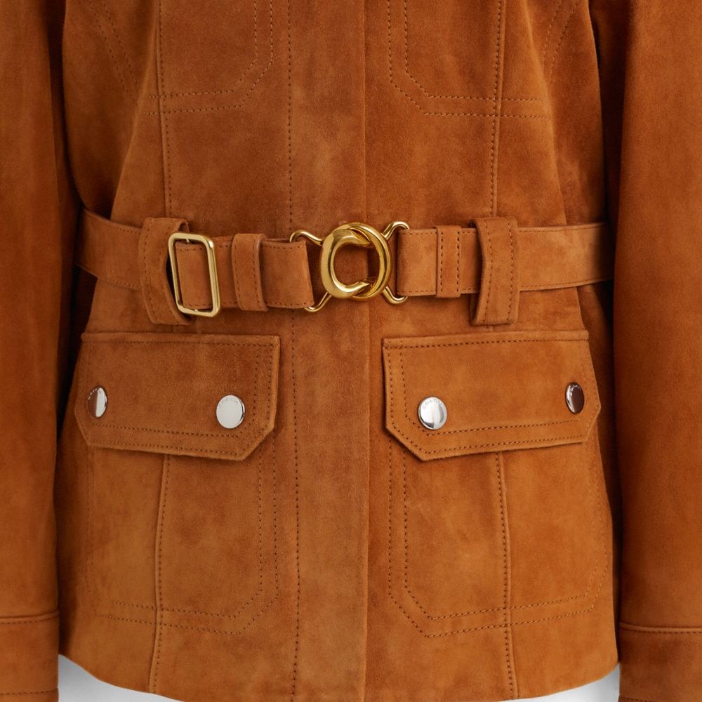 Coach Restored Suede Belted Heritage Jacket - Preorder