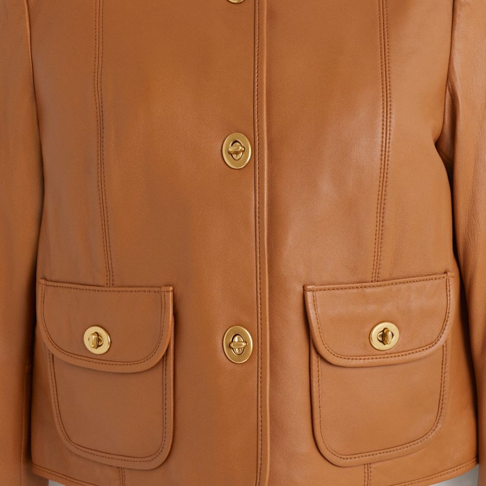 Coach Restored Cardi Leather Jacket - Preorder