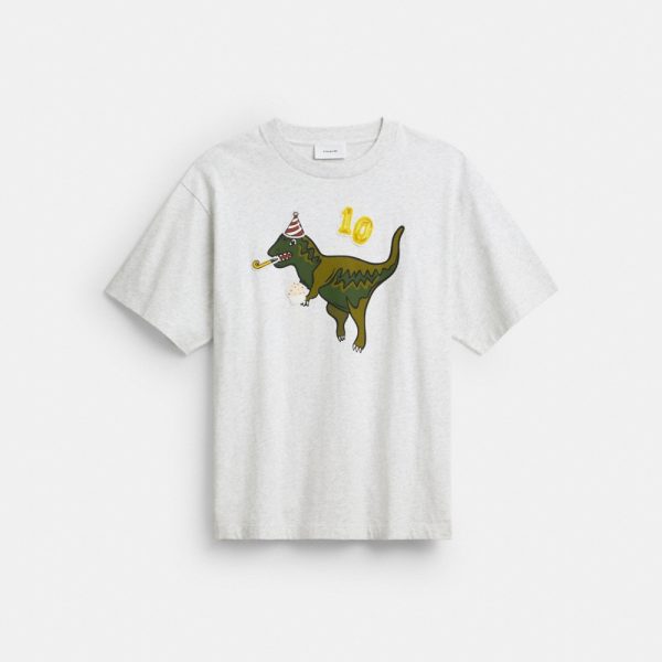 Coach Outlet Rexy 10th Birthday Relaxed T-Shirt In Organic Cotton - Preorder
