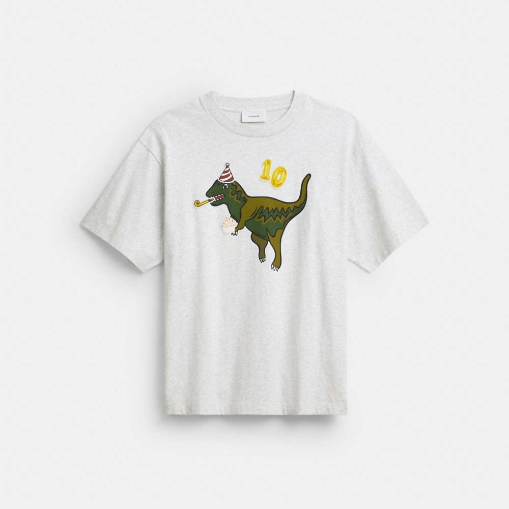 Coach Outlet Rexy 10th Birthday Relaxed T-Shirt In Organic Cotton - Preorder