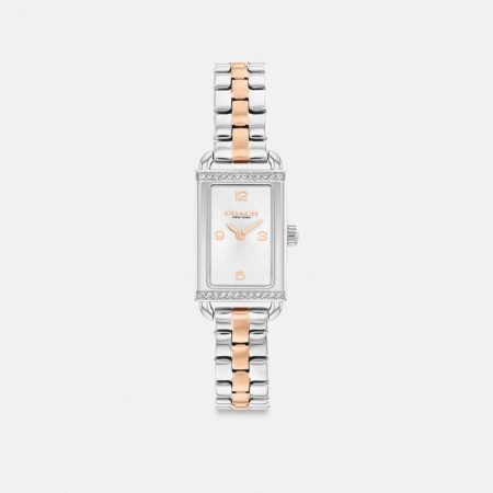Coach Outlet Mini Liz Watch, 17MM X 24MM - Preorder — Stainless Steel/Rose Brass