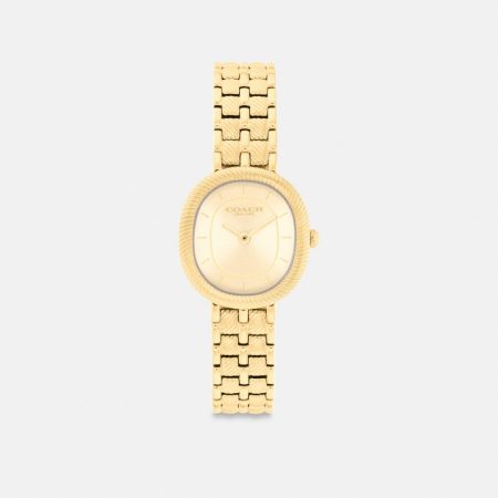 Coach Harlow Watch, 23.8MM X 26MM - Preorder — Brass