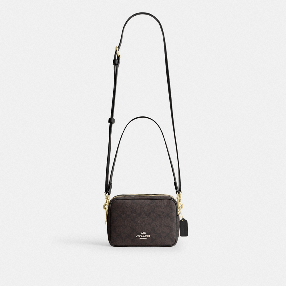 Coach Outlet Mini Carey Crossbody Bag In Signature Canvas - Preorder