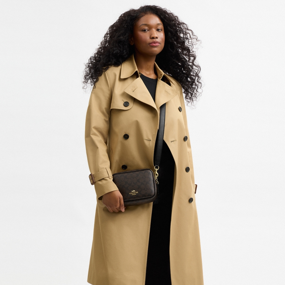 Coach Outlet Mini Carey Crossbody Bag In Signature Canvas - Preorder