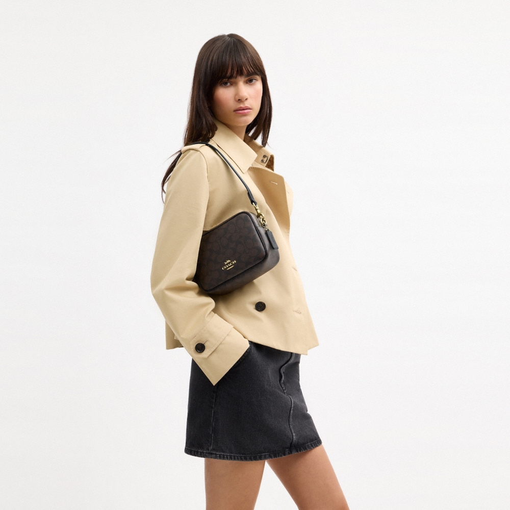 Coach Outlet Mini Carey Crossbody Bag In Signature Canvas - Preorder
