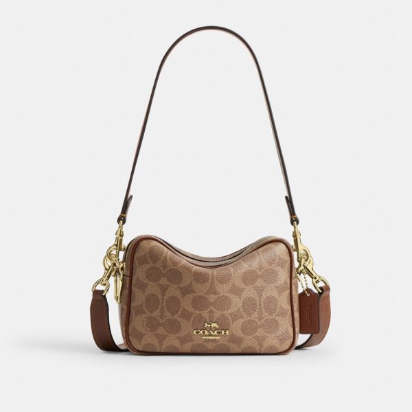 Coach Outlet Mini Carey Crossbody Bag In Signature Canvas - Preorder